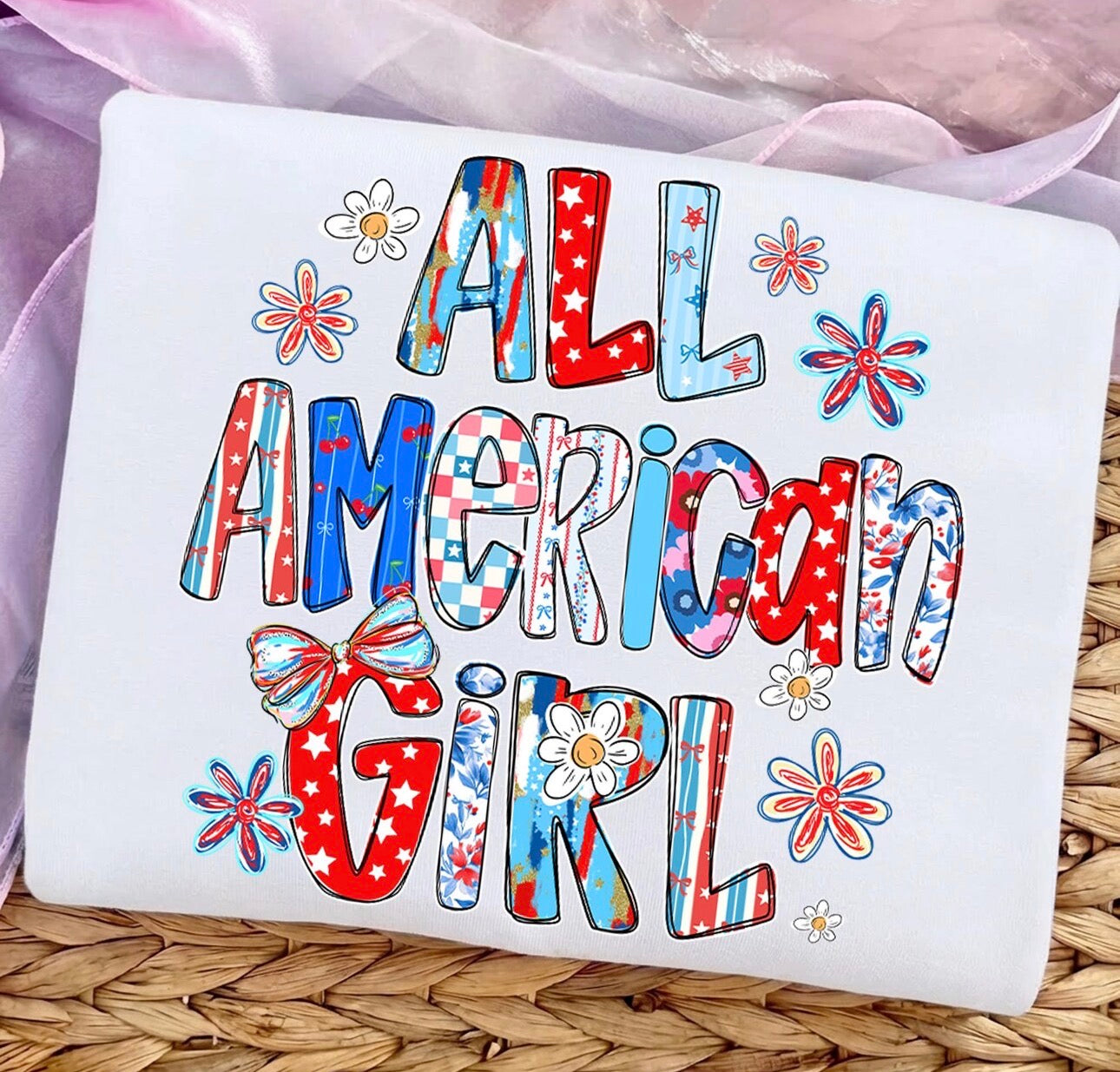 ALL AMERICAN GIRL DTF TRANSFER