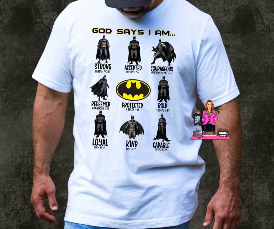 GOD SAYS I AM BATMAN DTF TRANSFER