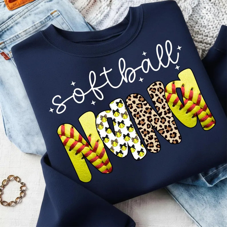 SOFTBALL NANA RETRO DTF TRANSFER