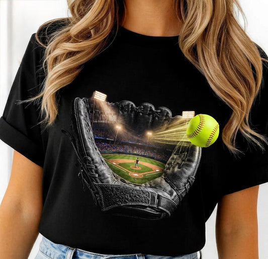 SOFTBALL GLOVE HOMER DTF TRANSFER