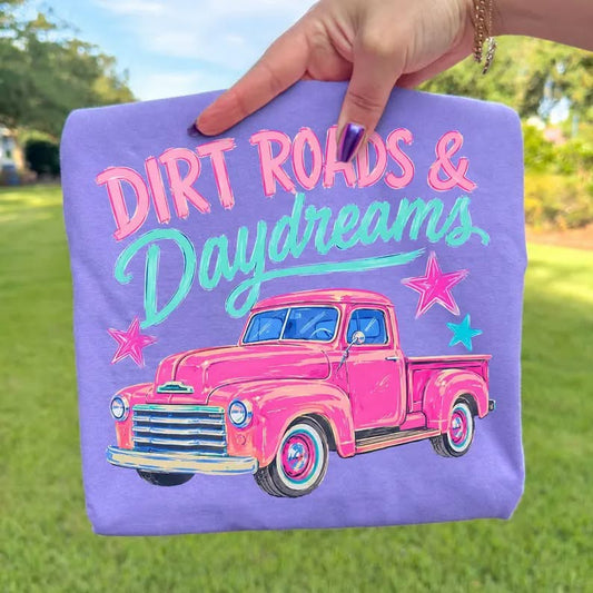 DIRT ROADS AND DAYDREAMS DTF TRANSFER