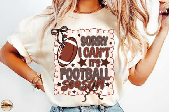 SORRY CANT FOOTBALL DTF TRANSFER