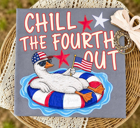 CHILL THE FOURTH OUT DUCK DTF TRANSFER