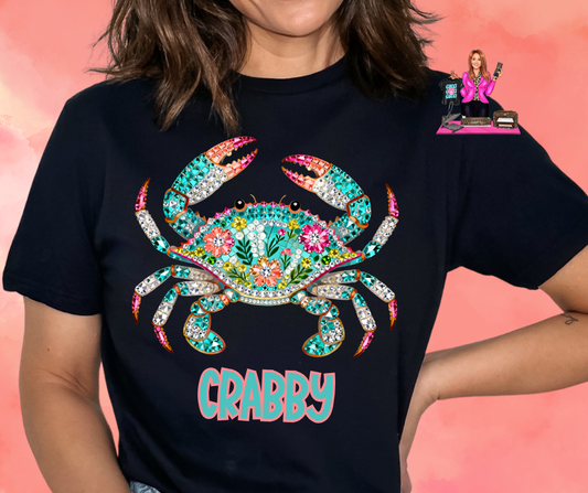 CRABBY RHINESTONE DTF TRANSFER