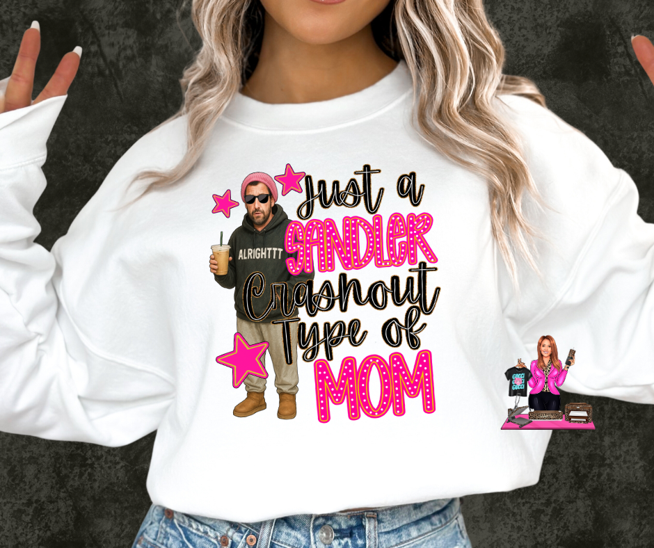 SANDLER MOM HOT PINK DTF TRANSFER
