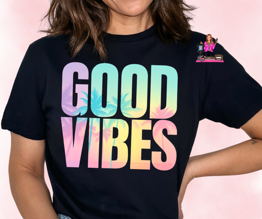 GOOD VIBES PASTEL DTF TRANSFER