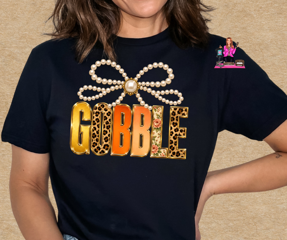 GOBBLE PEARL TOP BOW DTF TRANSFER