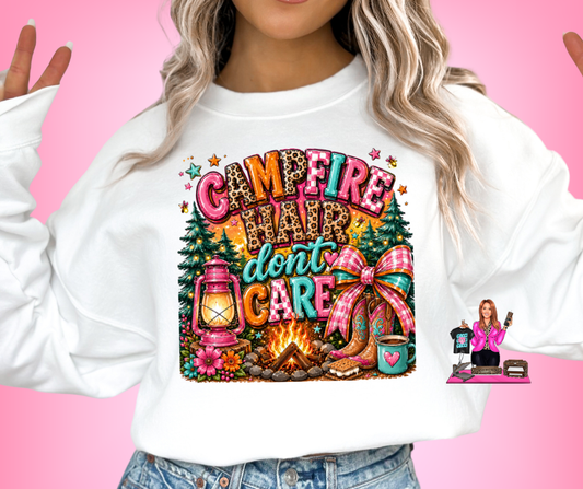 CAMPFIRE HAIR DON'T CARE DTF TRANSFER