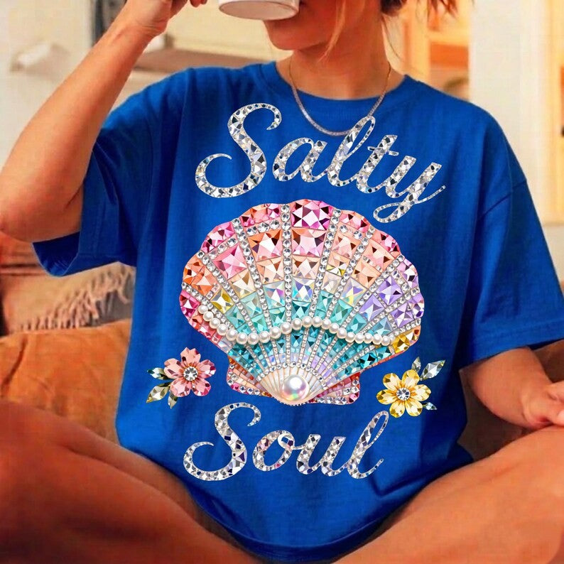 SALTY SOUL RHINESTONE DTF TRANSFER