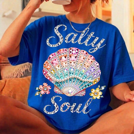 SALTY SOUL RHINESTONE DTF TRANSFER