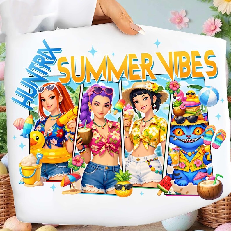 SUMMER VIBES HUNTRIX DTF TRANSFER